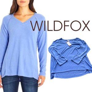 WILDFOX light blue / periwinkle pullover sweater